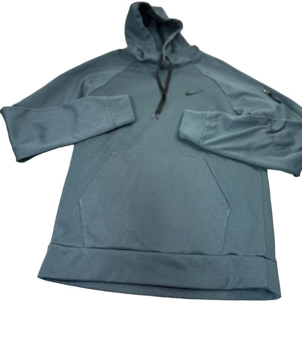 Nike Therma-FIT Pullover Fitness Hoodie Dark Green Men's Size S